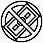 Selo dinheiro informando que não há taxas adicionais